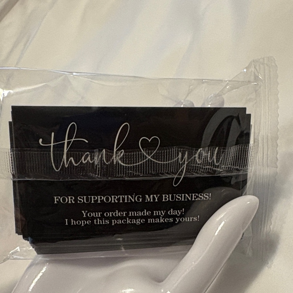 50 Thank You Cards sophisticated blk